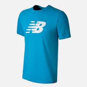 Camiseta Manga Curta New Balance Athletics Masculino Azul - GG