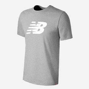 Camiseta Manga Curta New Balance Athletics Masculino Cinza - GG