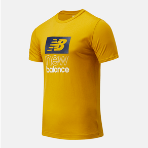 Camiseta New Balance Athletics Masculina Amarelo - GG