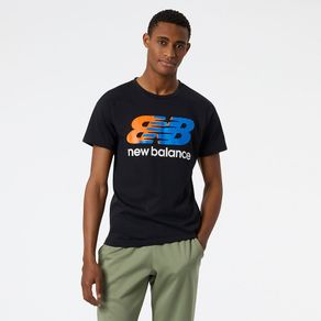Camiseta New Balance Logo Masculina Preto - GG