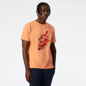 Camiseta New Balance Athletics Masculina Laranja - P