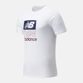 Camiseta Manga Curta New Balance Athletics Masculina Branco - P