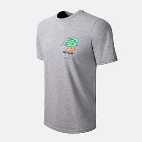 Camiseta New Balance Athletics Masculina Cinza - M