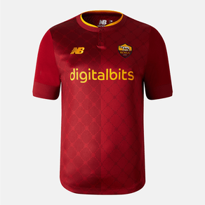 Camisa de Futebol AS Roma Home New Balance Masculina Vermelho - P
